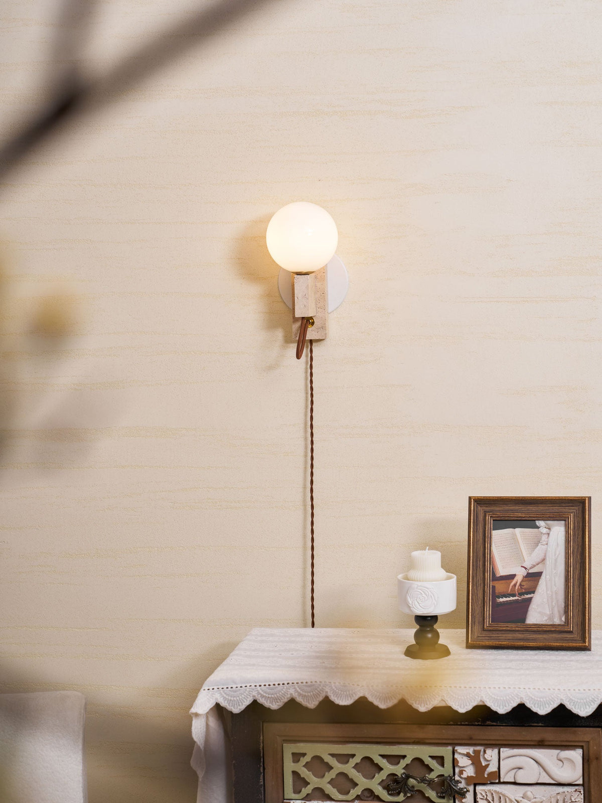 Atlas Globe Wall Sconce