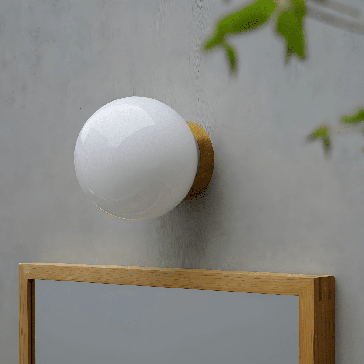 Aura Globe, lampă de perete din sticlă