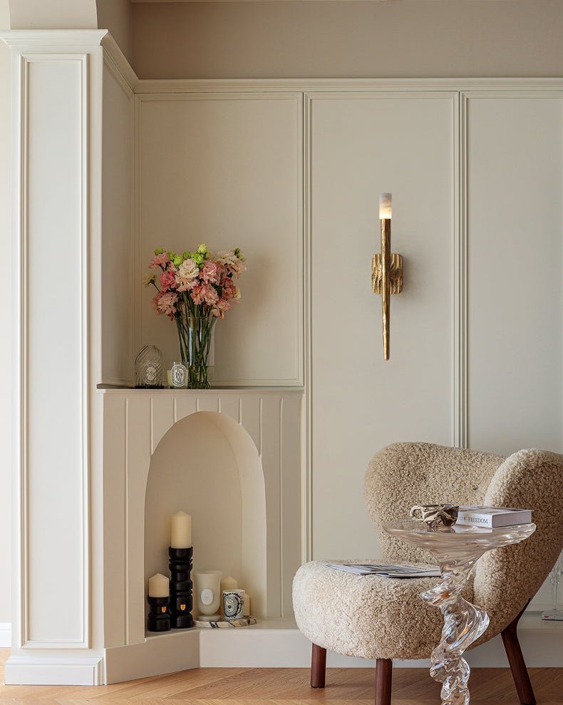 Aurelian Sculpted Alabaster Sconce