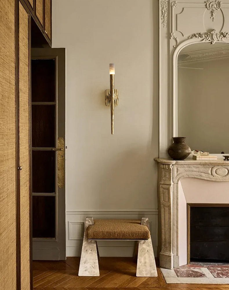 Aurelian Sculpted Alabaster Sconce