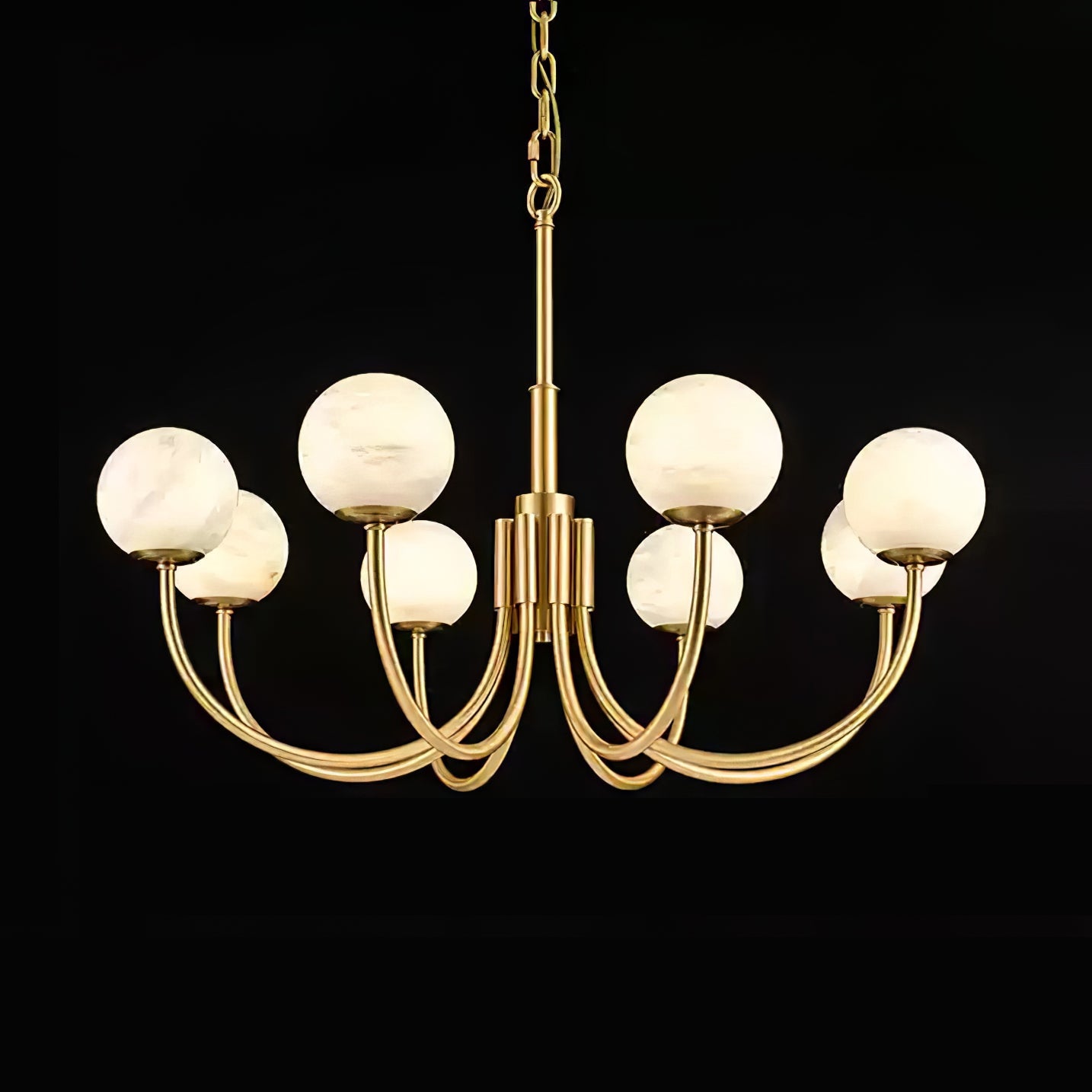 Aurelian Alabaster Globe Chandelier - Vakkerlight