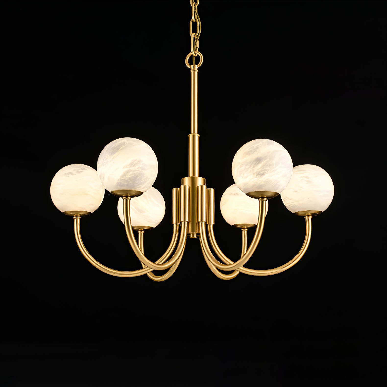 Aurelian Alabaster Globe Chandelier - Vakkerlight
