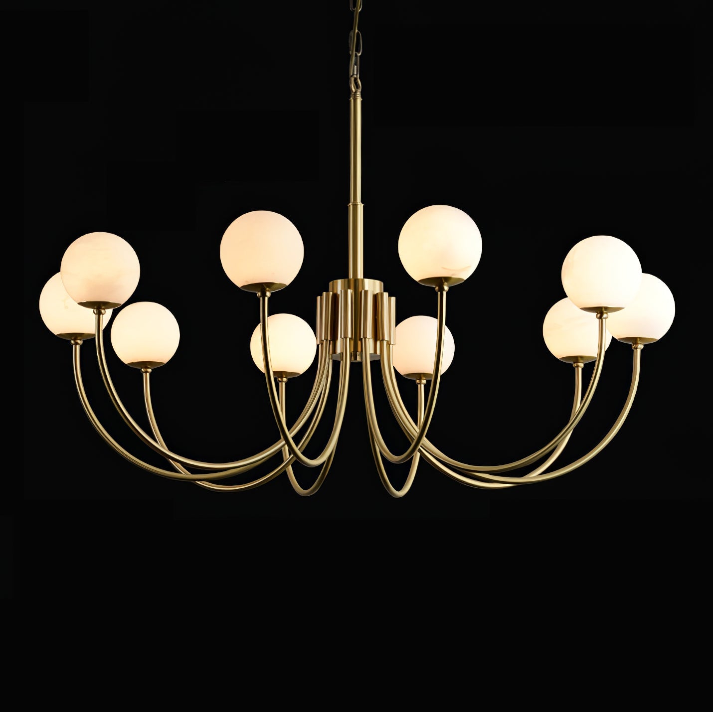 Aurelian Alabaster Globe Chandelier - Vakkerlight