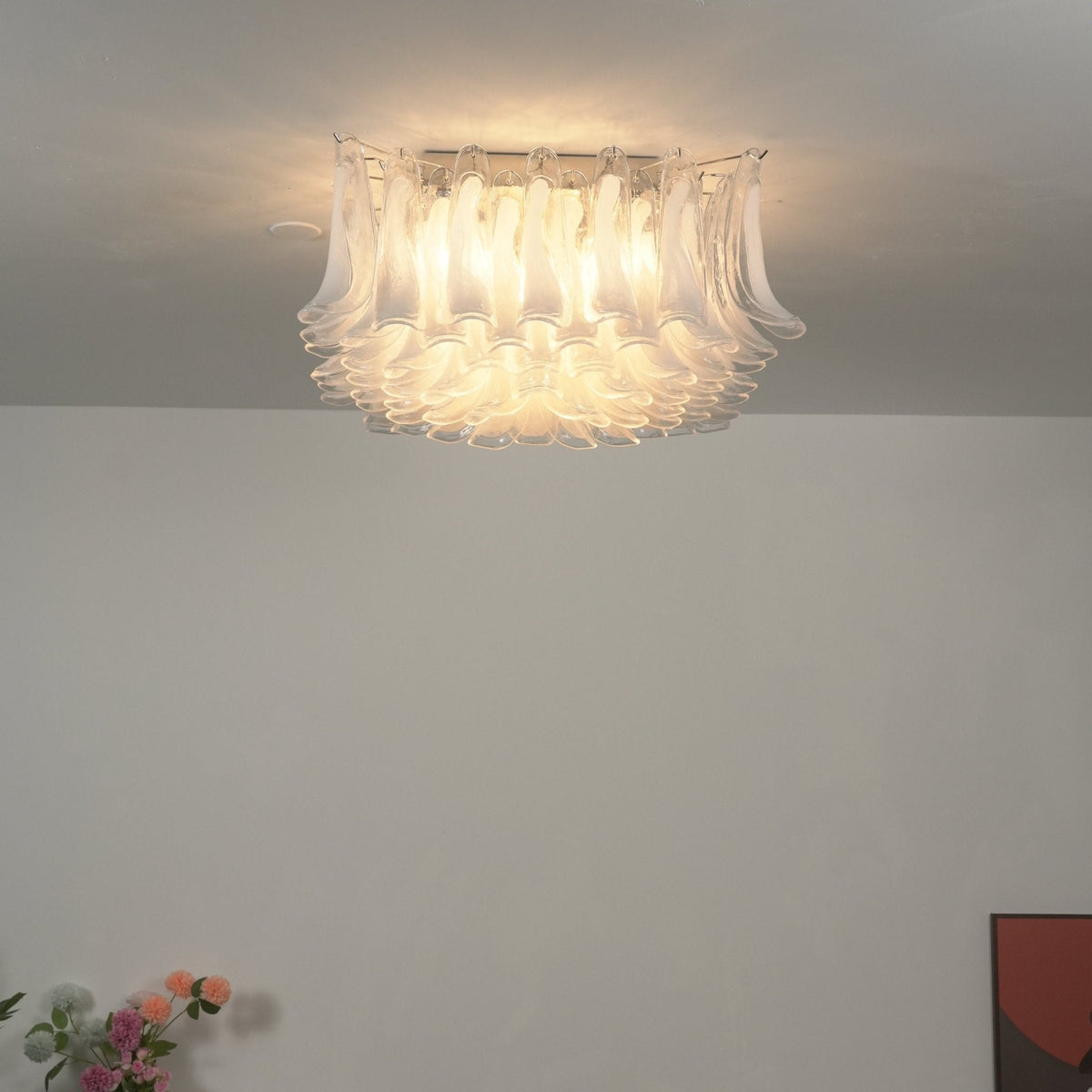 Lampă de tavan din sticlă Aurelis 
