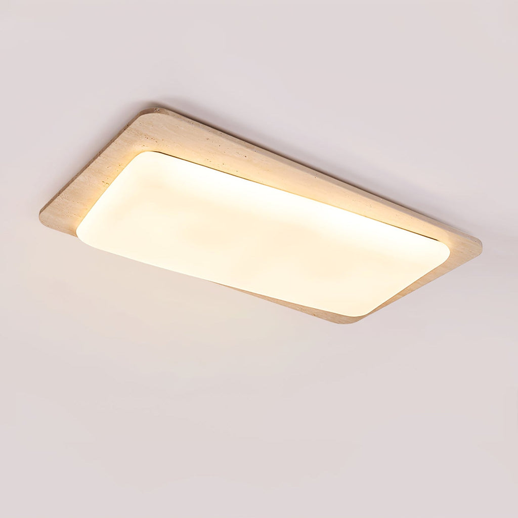 Lampă de tavan Aurilith din travertin