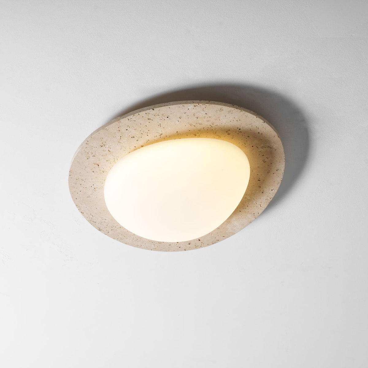 Lampă de tavan Aurora din piatră