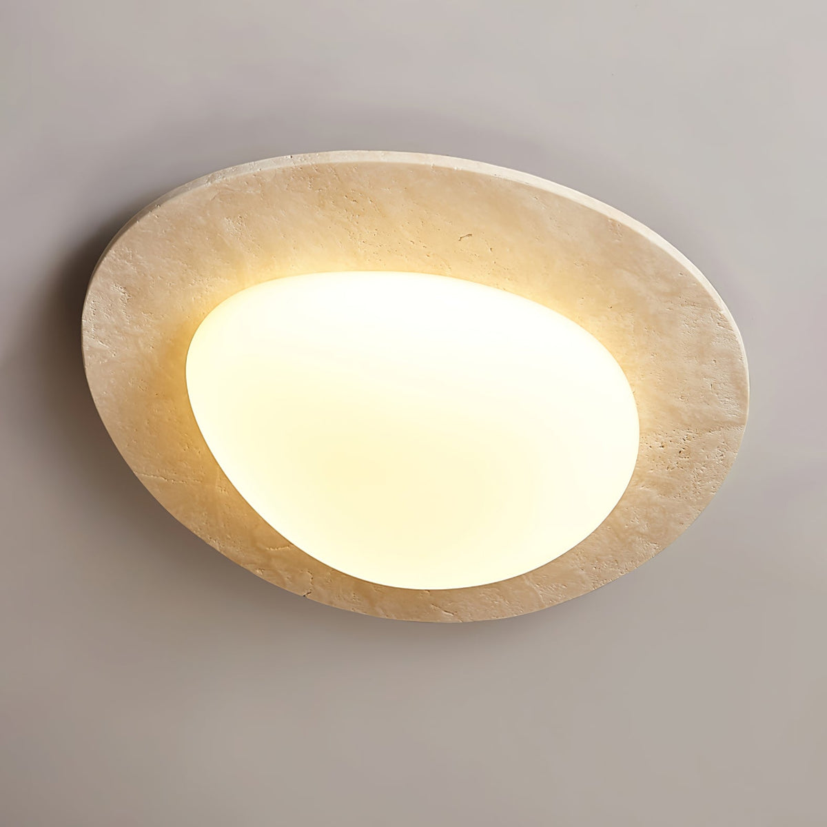 Lampă de tavan Aurora din piatră