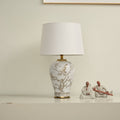 Avian Floral Ceramic Table Lamp - Vakkerlight