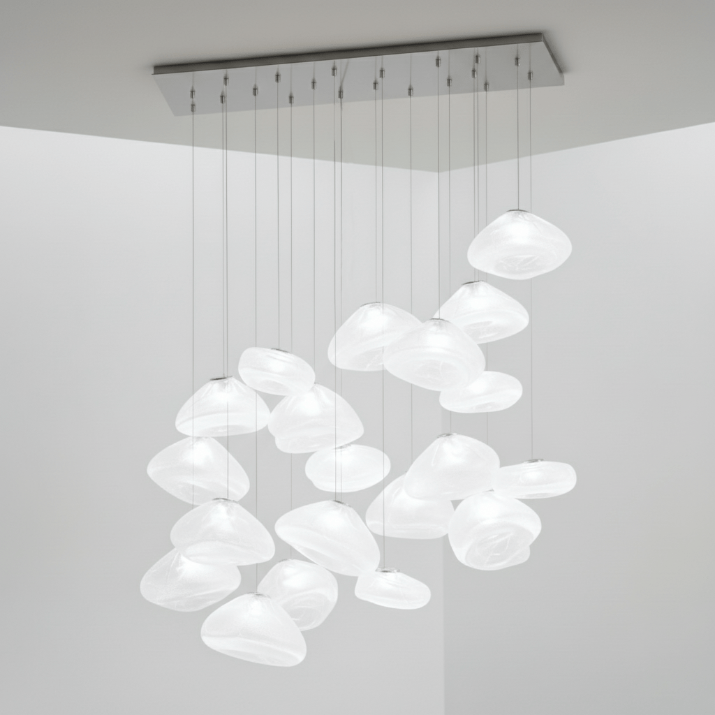 Blown Glass Mesh Pendant Light - Vakkerlight