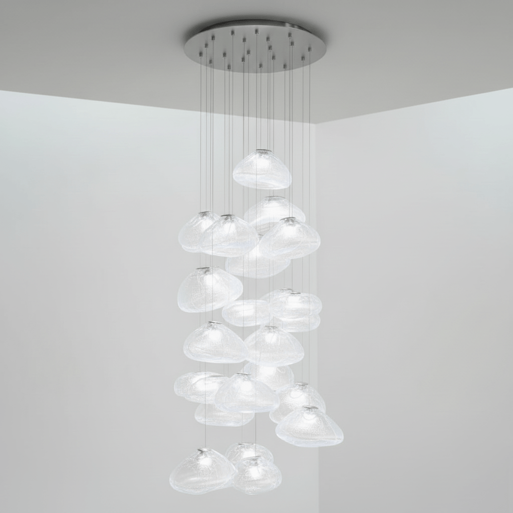 Blown Glass Mesh Pendant Light - Vakkerlight