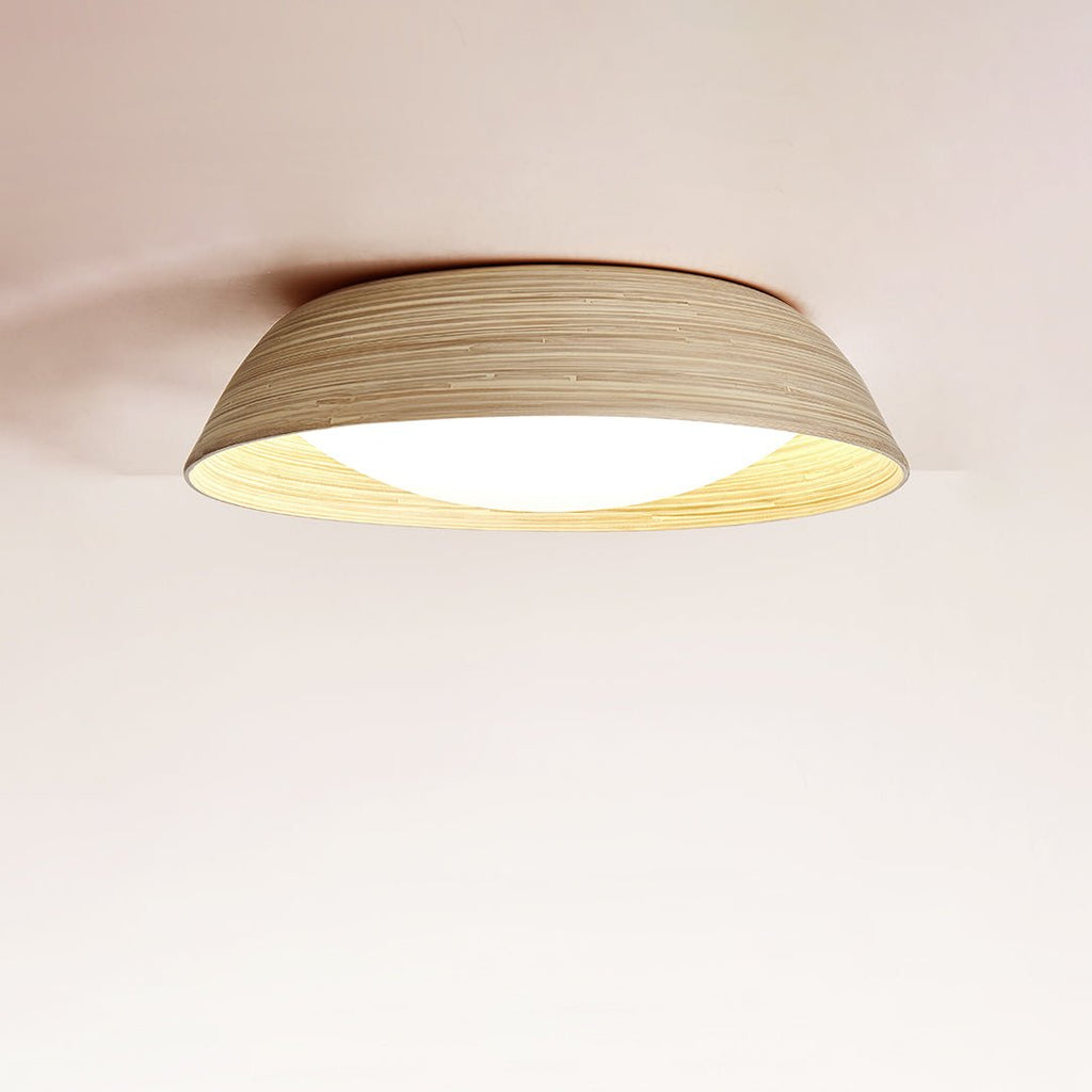 Bamboo Textured Ceiling Lamp - Vakkerlight