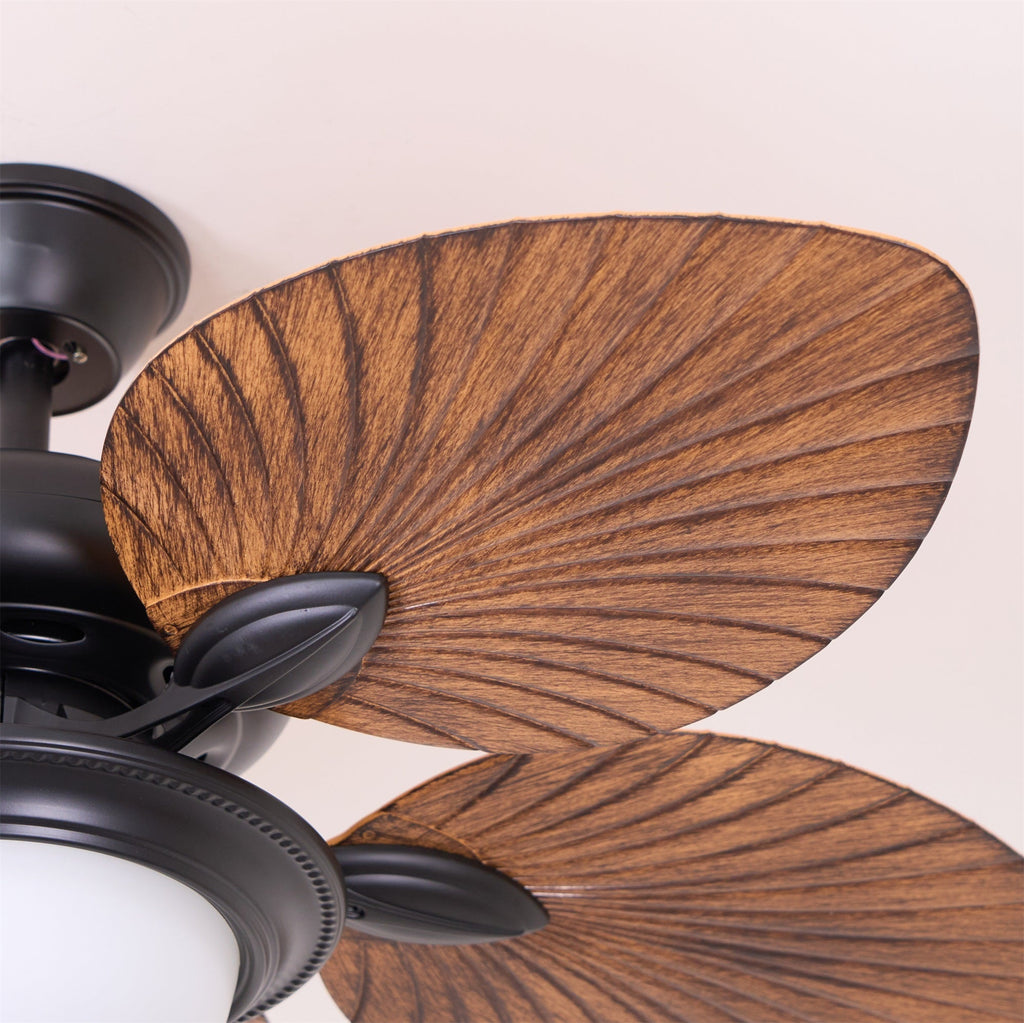 Lampă de tavan cu ventilator de frunze de bananier