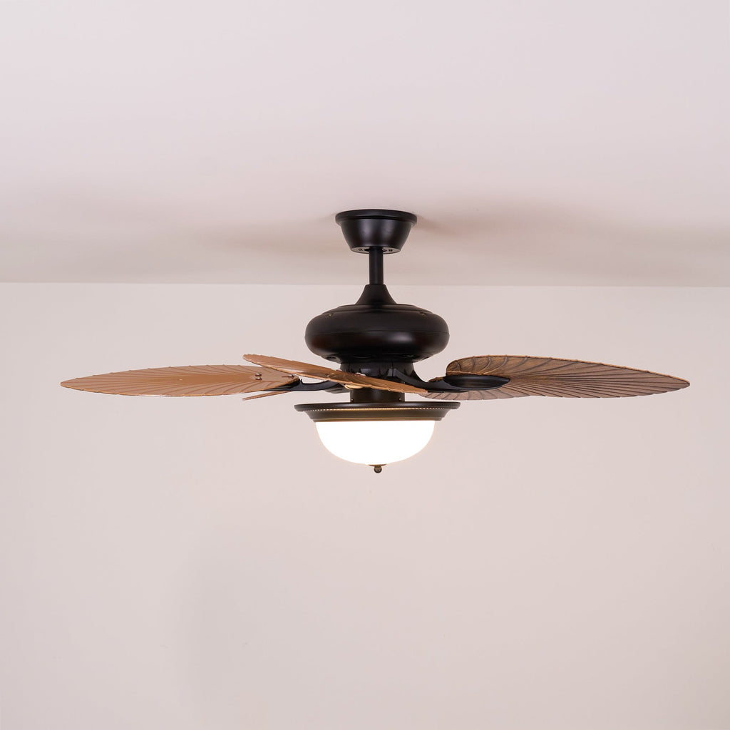 Lampă de tavan cu ventilator de frunze de bananier