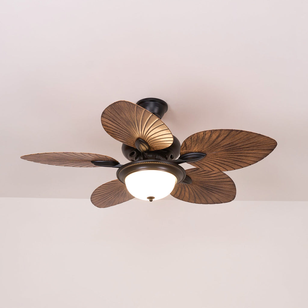 Lampă de tavan cu ventilator de frunze de bananier