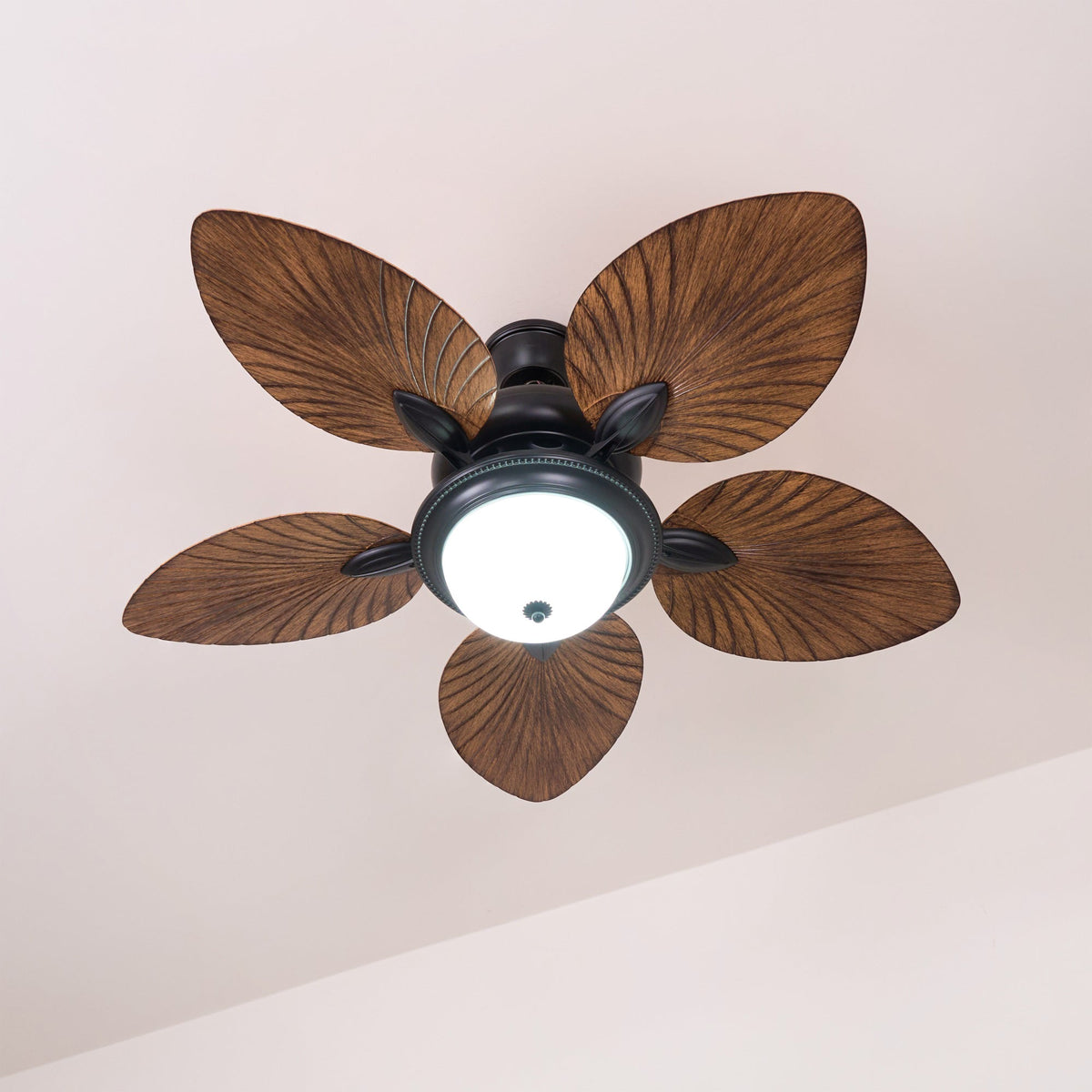 Lampă de tavan cu ventilator de frunze de bananier