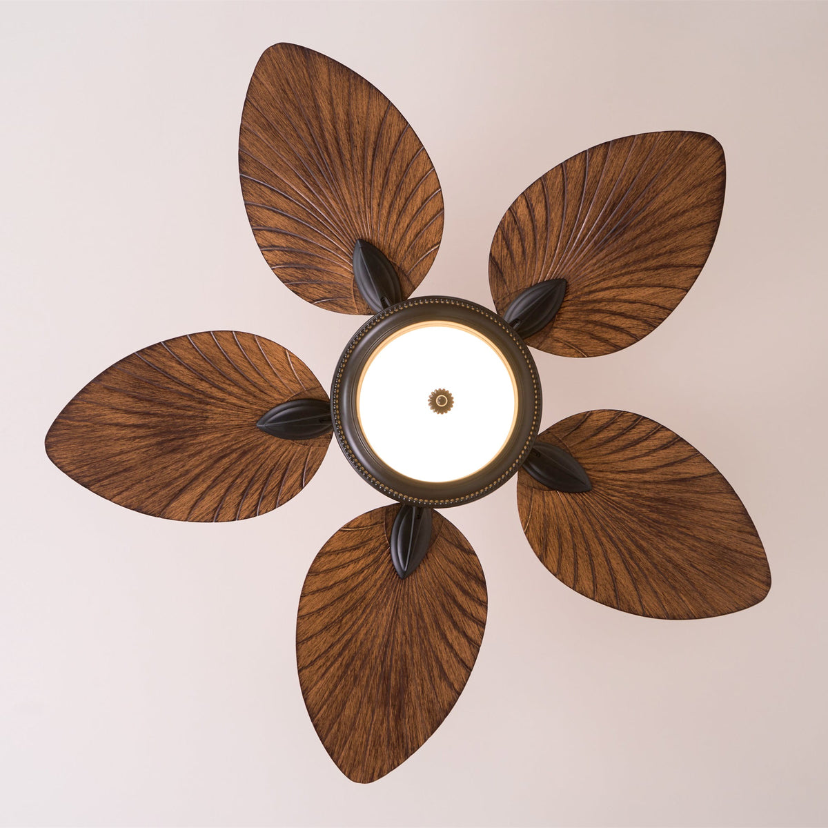 Lampă de tavan cu ventilator de frunze de bananier