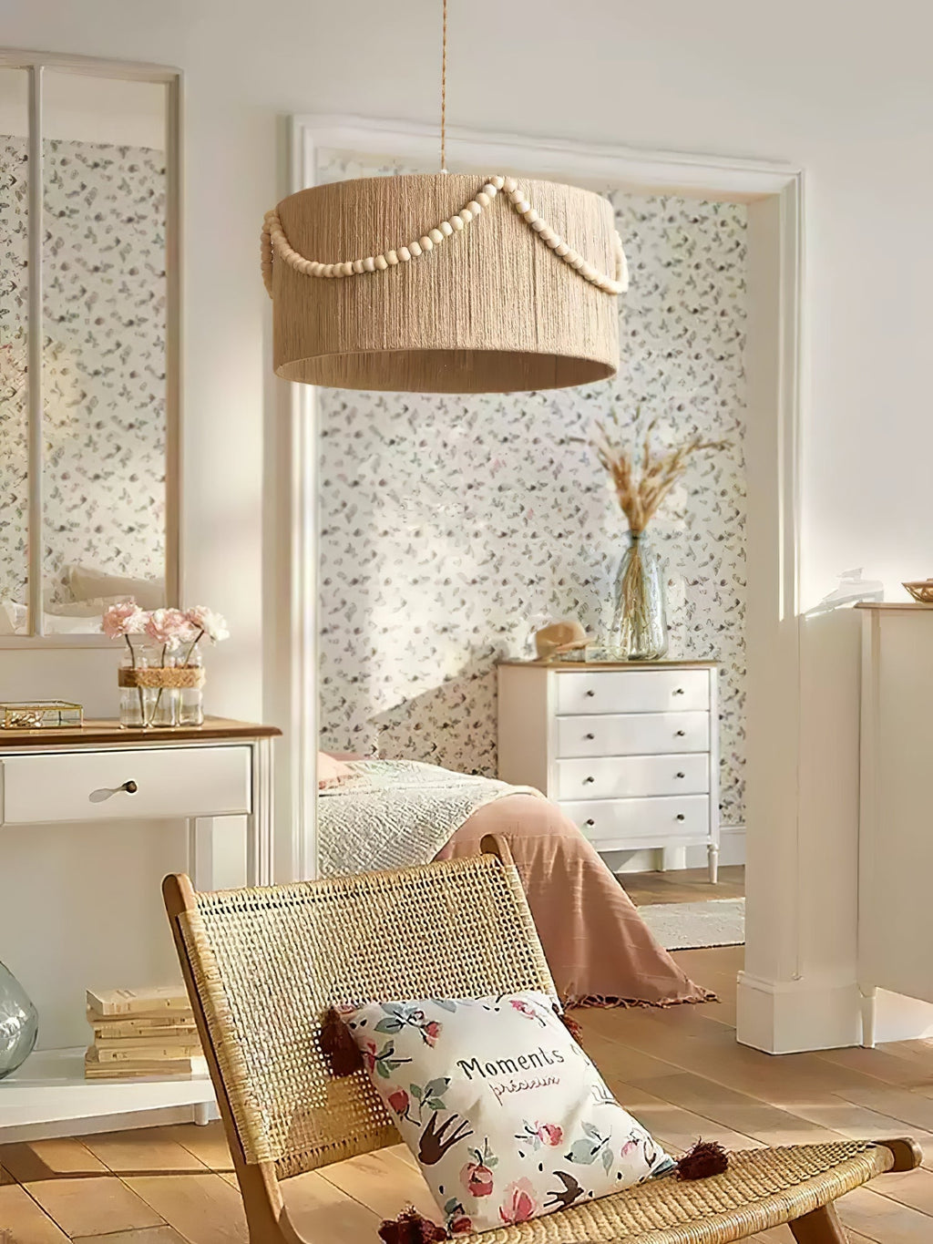 Lampă suspendată Boho cu mărgele