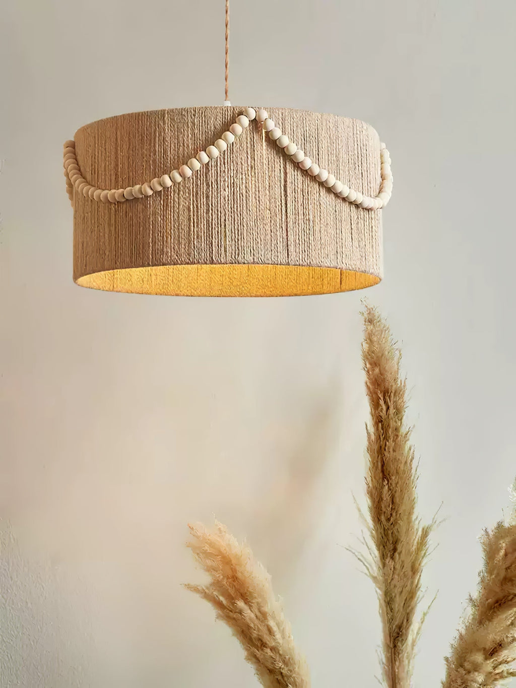 Lampă suspendată Boho cu mărgele