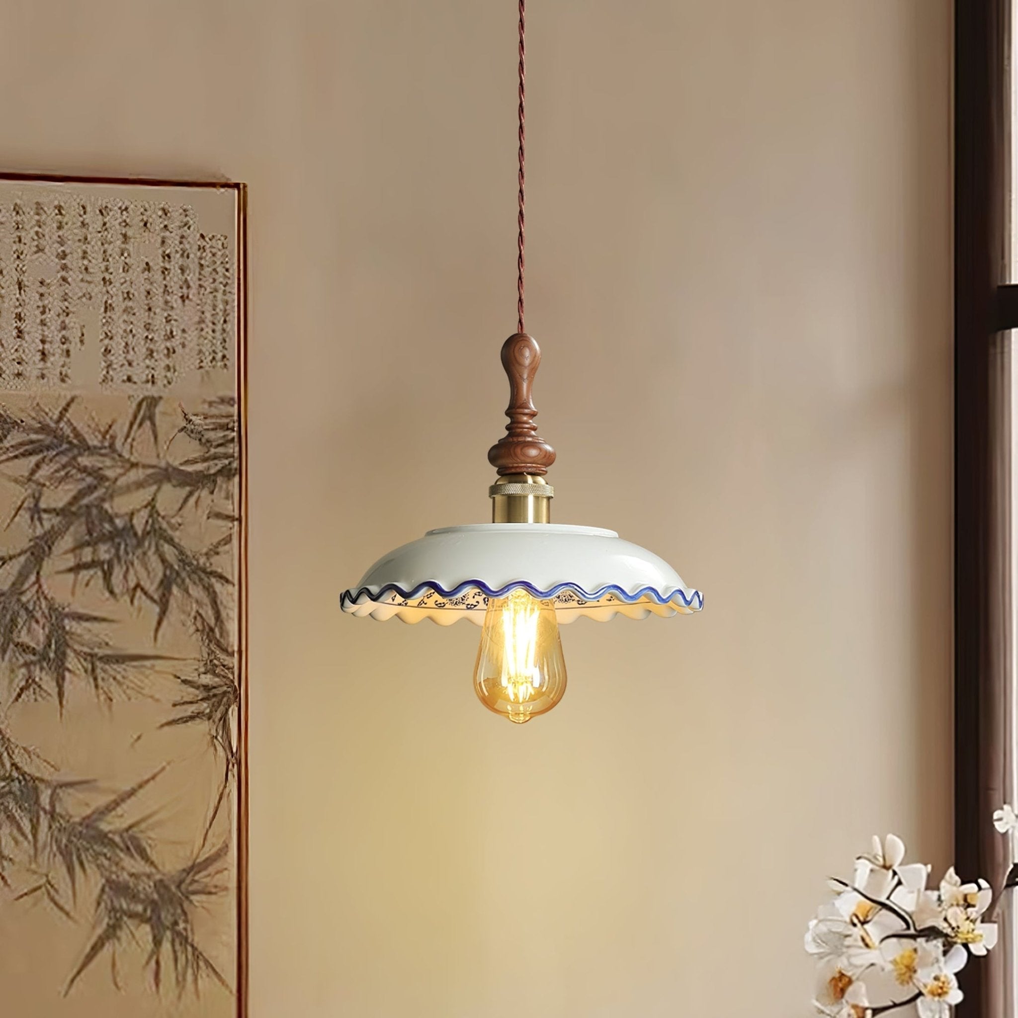Lampă suspendată din ceramică Bellaria