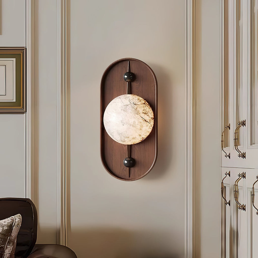 Lampă de perete cu priză Bezel Alabastr