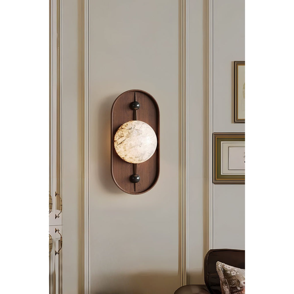 Lampă de perete cu priză Bezel Alabastr