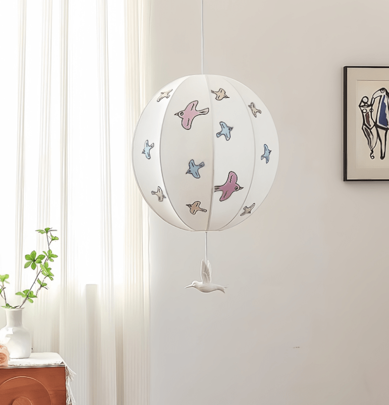 Lampă pandantiv cu balon de pasăre
