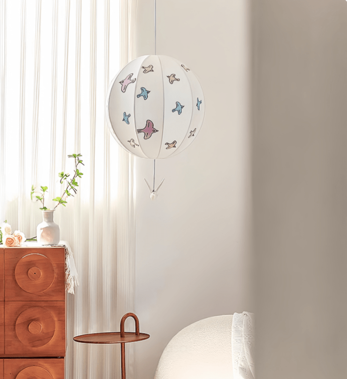 Lampă pandantiv cu balon de pasăre