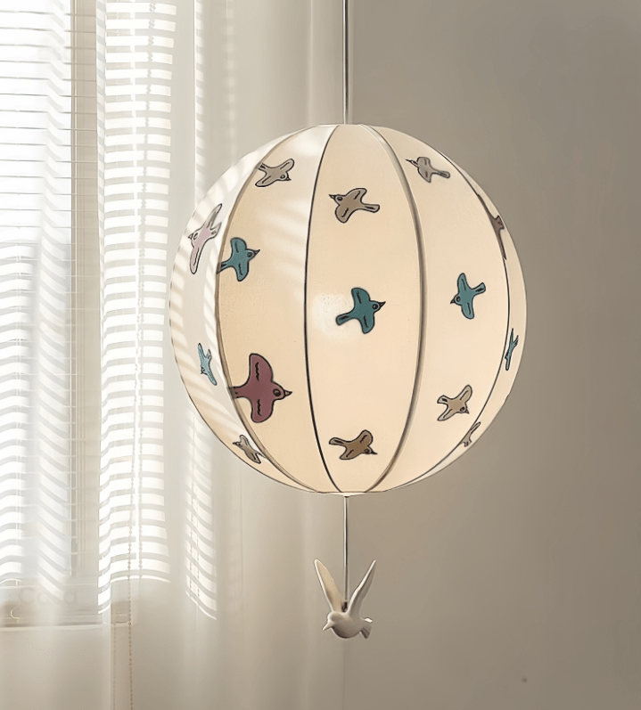 Lampă pandantiv cu balon de pasăre