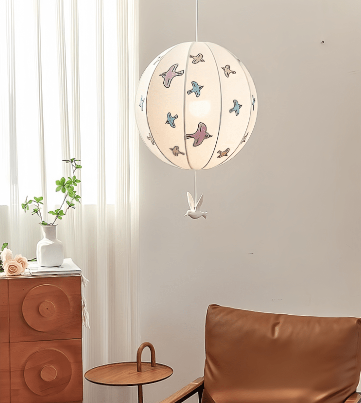 Lampă pandantiv cu balon de pasăre