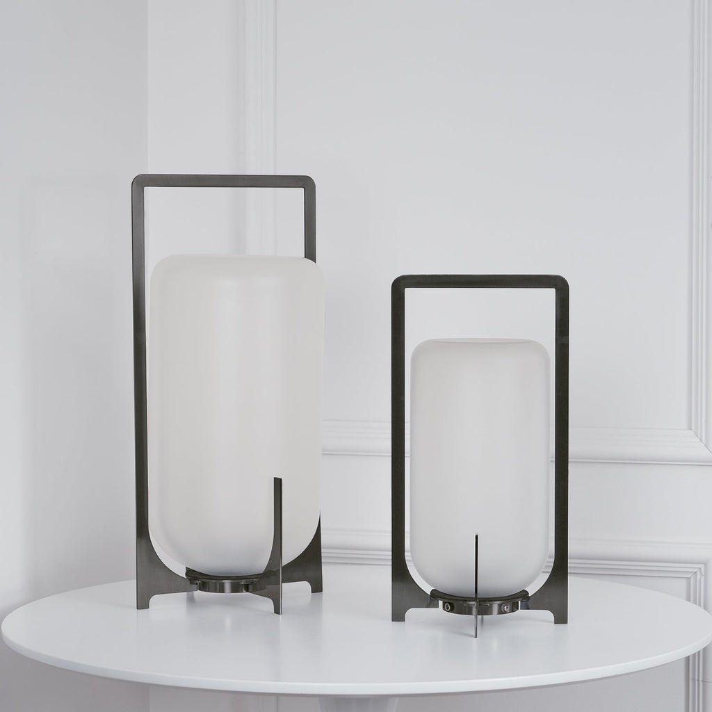Steel Twilight Lantern Table Light