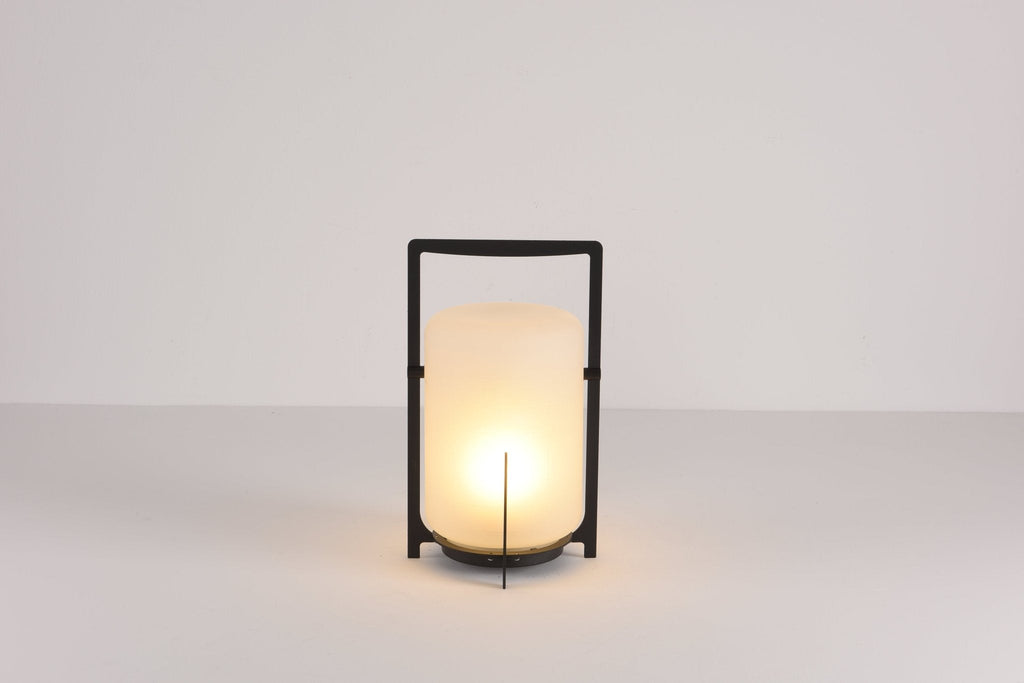 Black Twilight Lantern Table Lamp