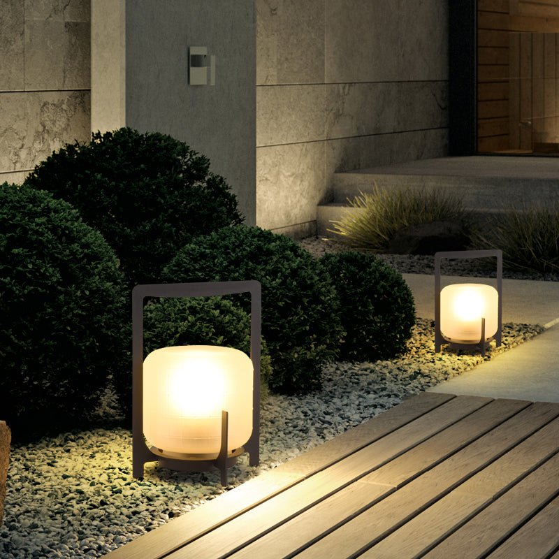 Steel Twilight Lantern Table Light