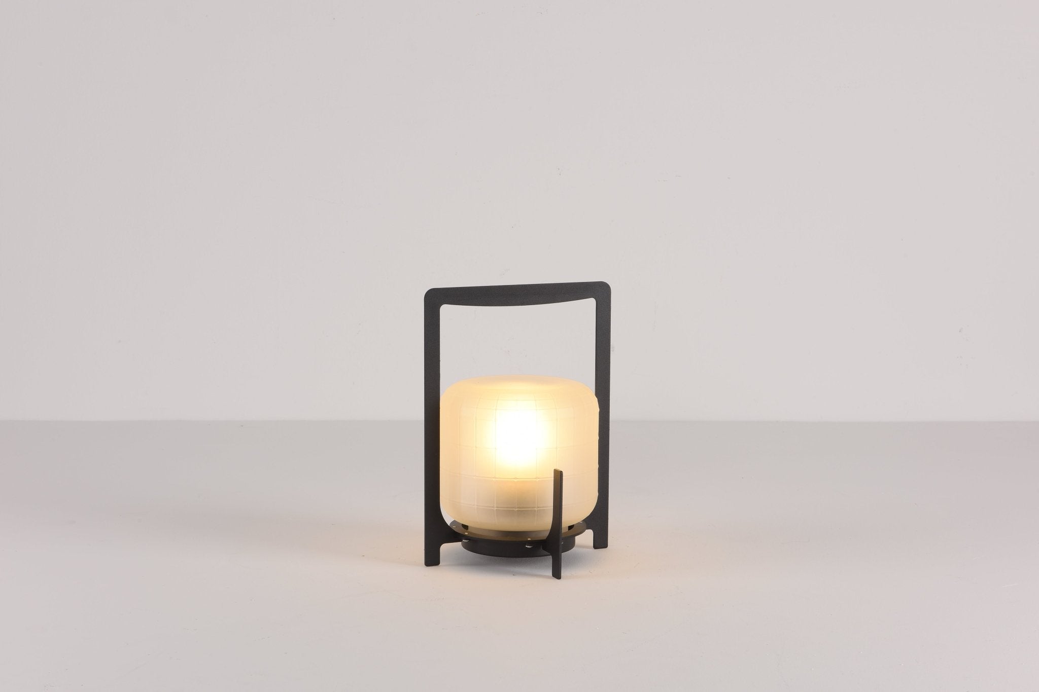 Black Twilight Lantern Table Lamp