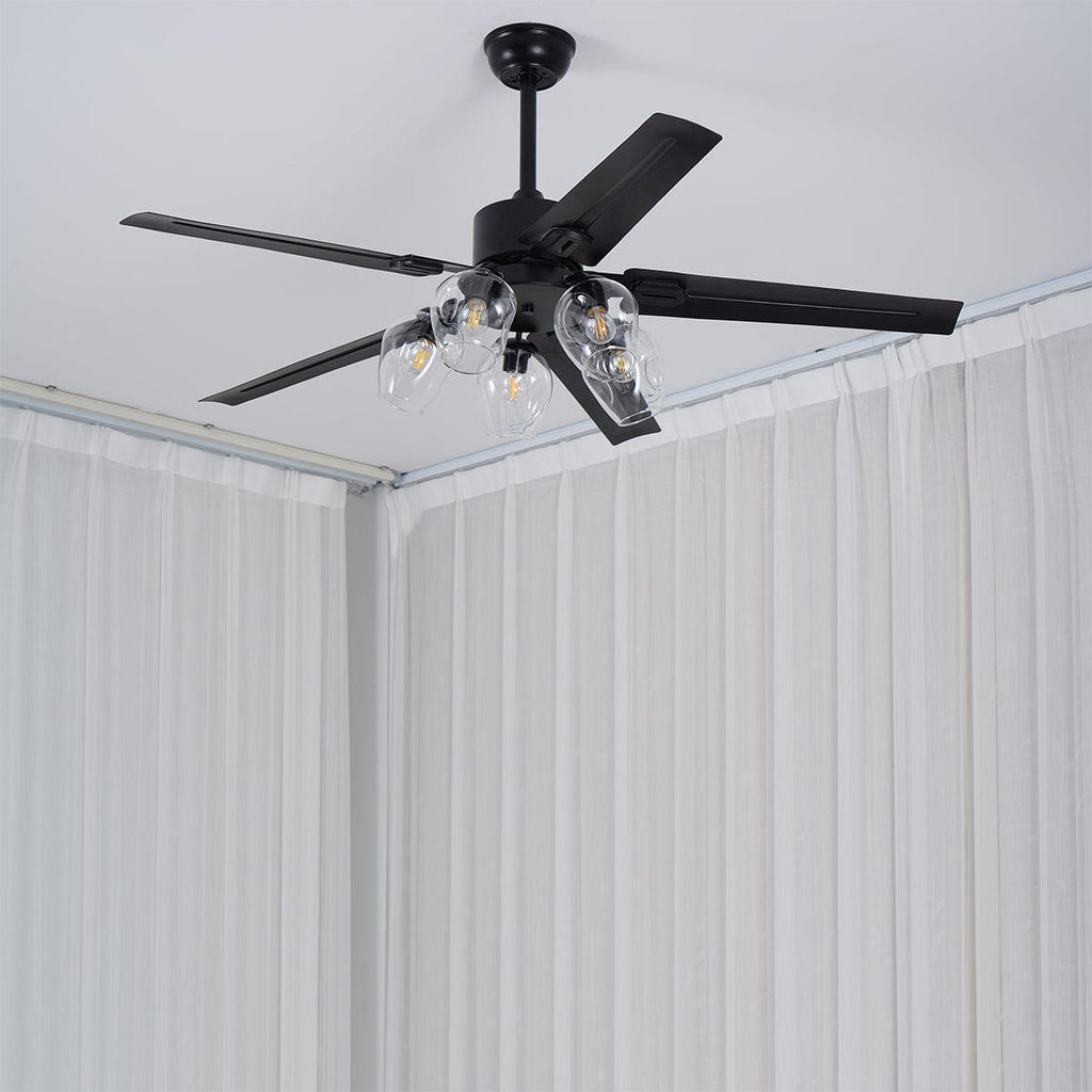 Black Vintage Ceiling Fan Light