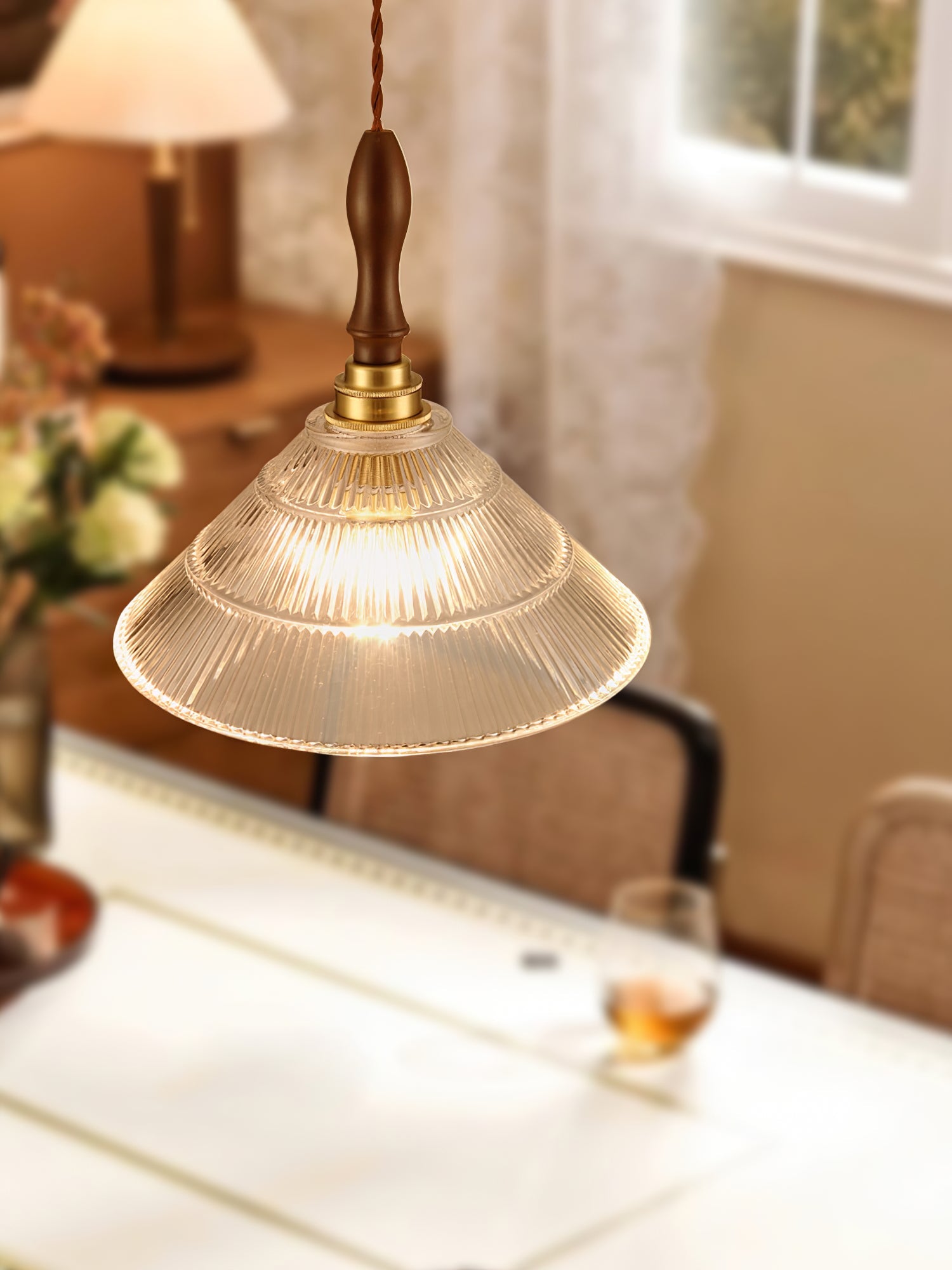 Lampă suspendată vintage Ripple
