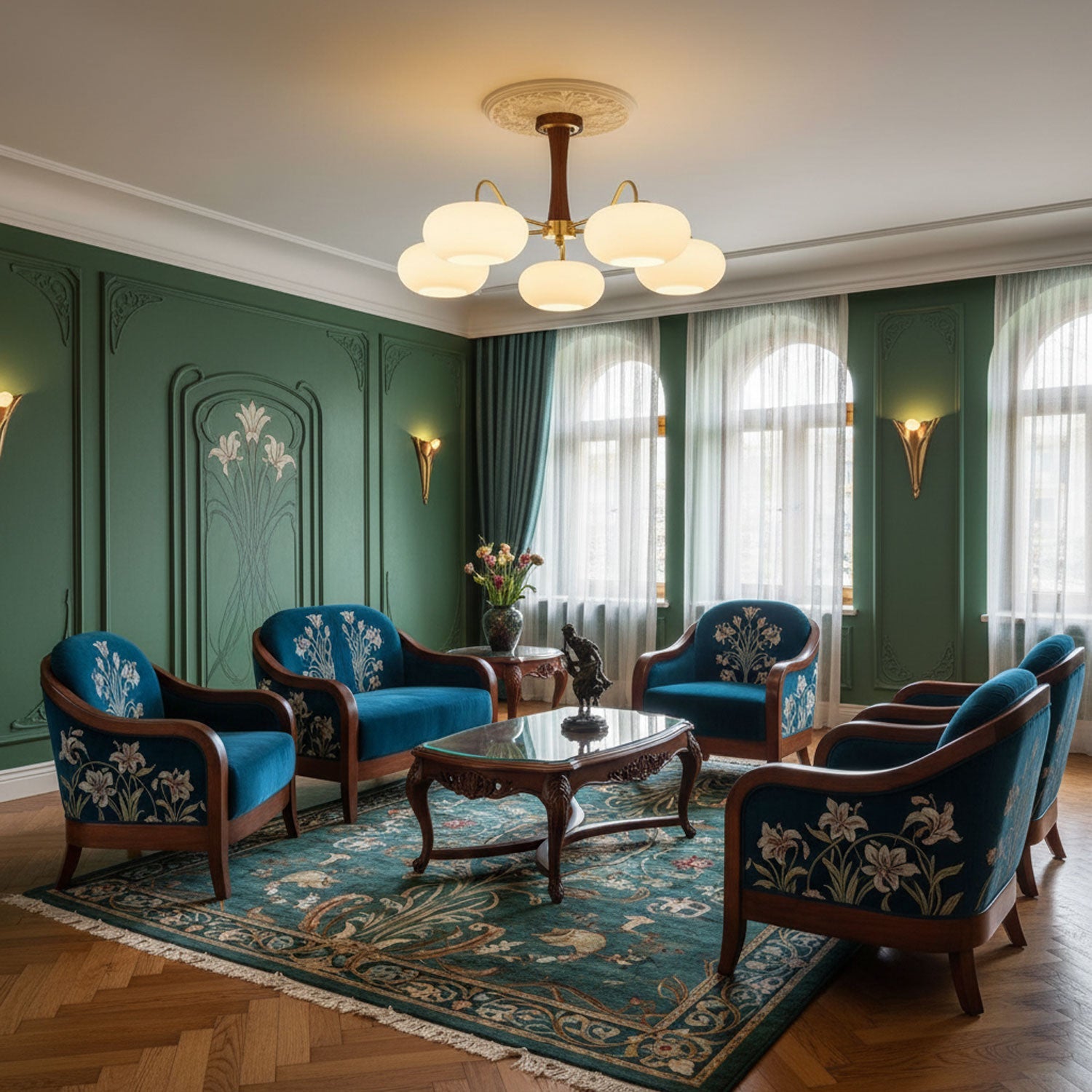 Candelabru din lemn de alamă, curmal