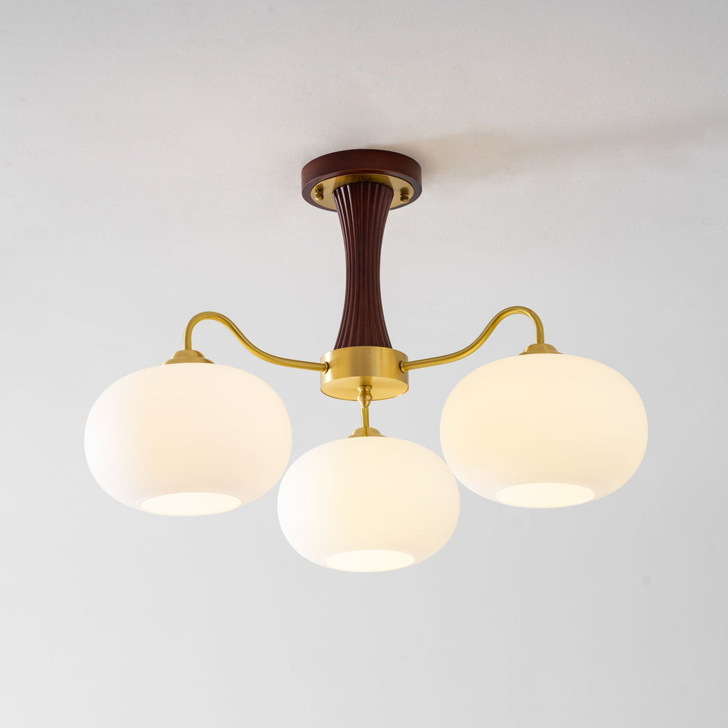 Candelabru din lemn de alamă, curmal