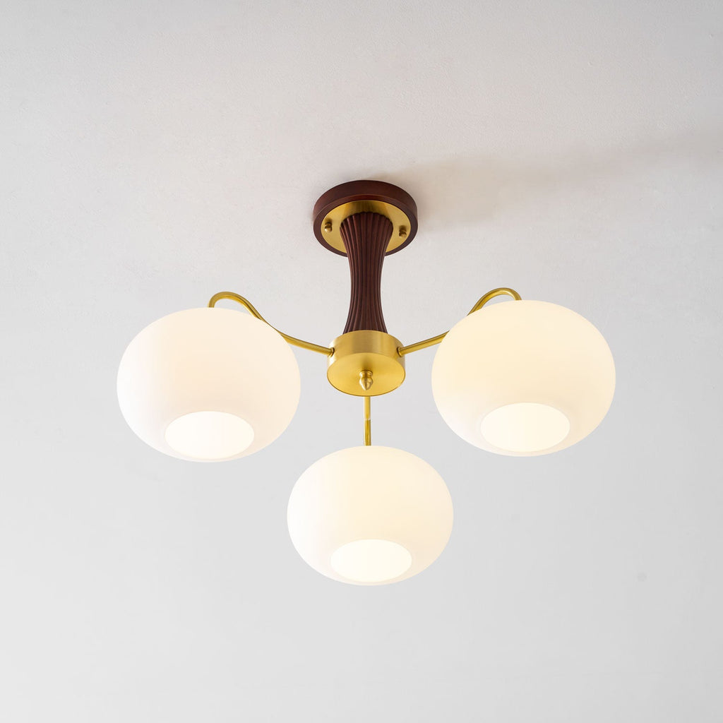 Candelabru din lemn de alamă, curmal