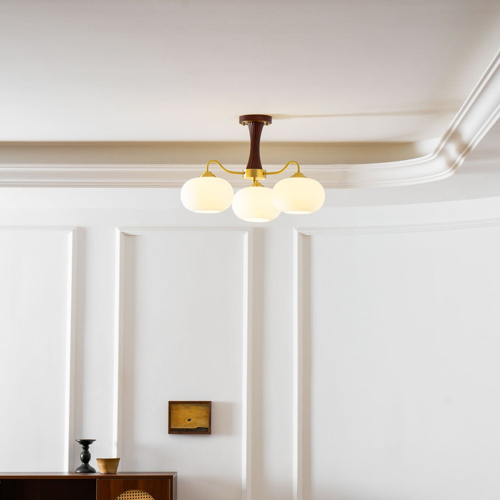 Candelabru din lemn de alamă, curmal