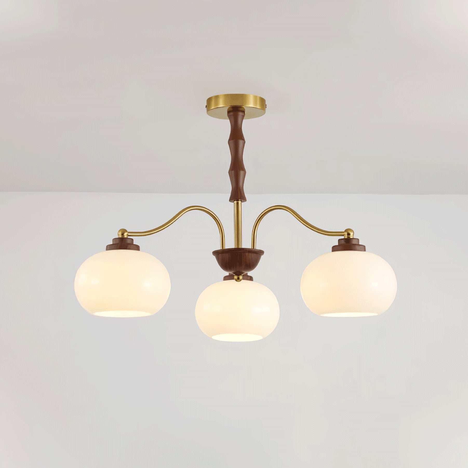 Persimmon Glass Globe Chandelier - Vakkerlight