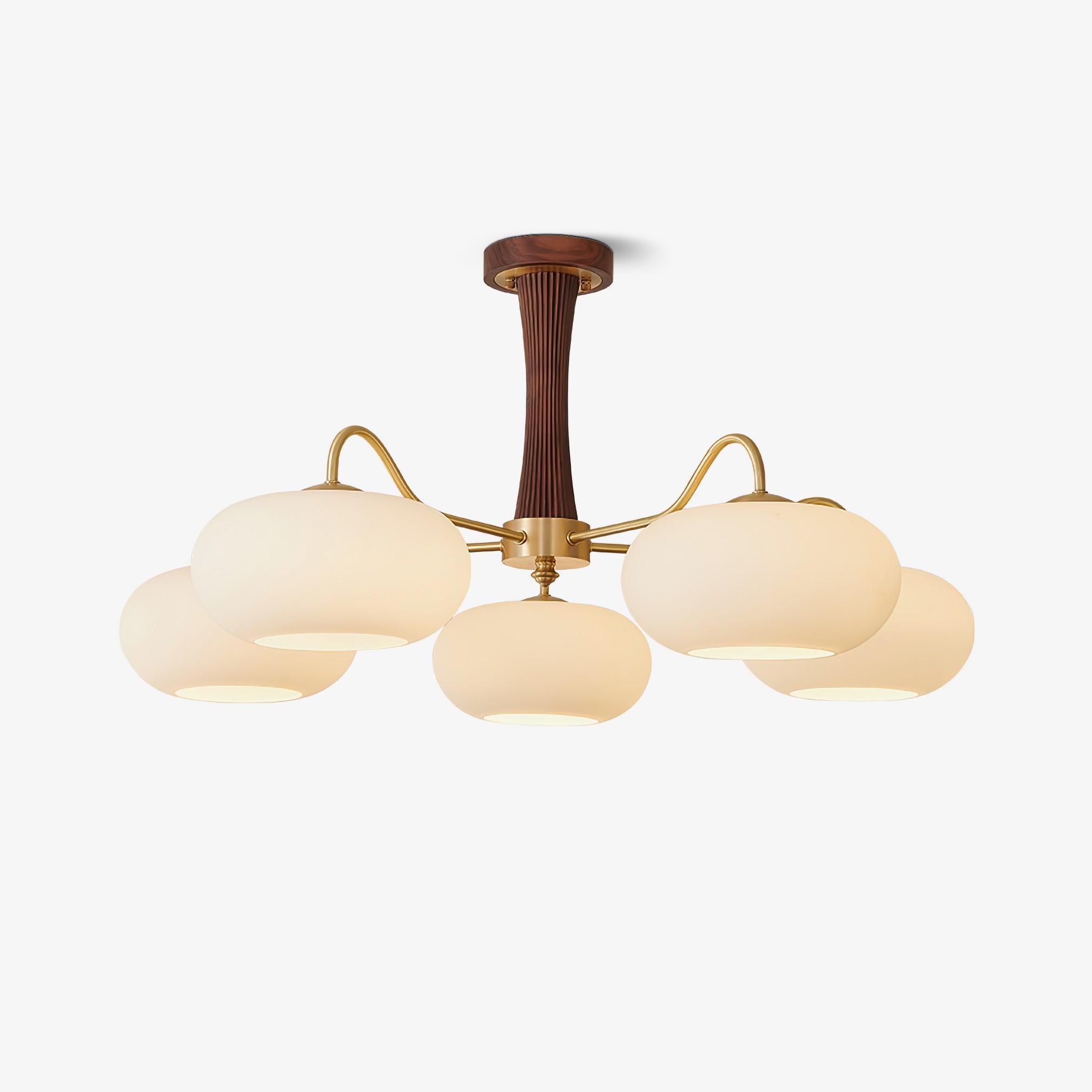 Candelabru din lemn de alamă, curmal