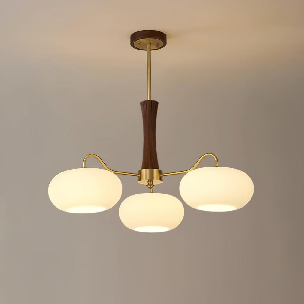 Candelabru din lemn de alamă, curmal