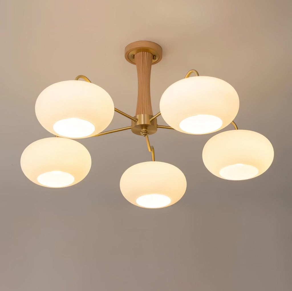 Candelabru din lemn de alamă, curmal