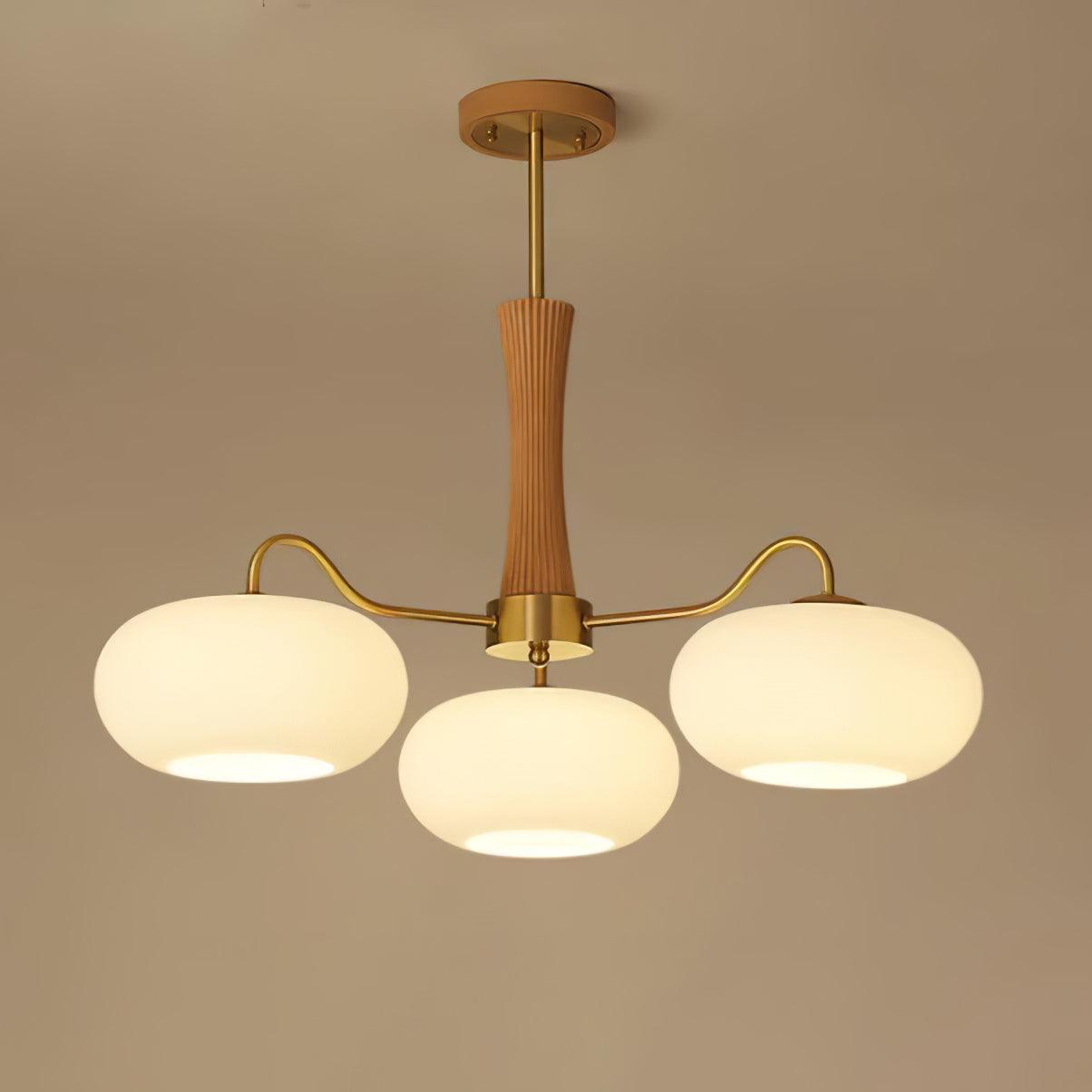 Candelabru din lemn de alamă, curmal