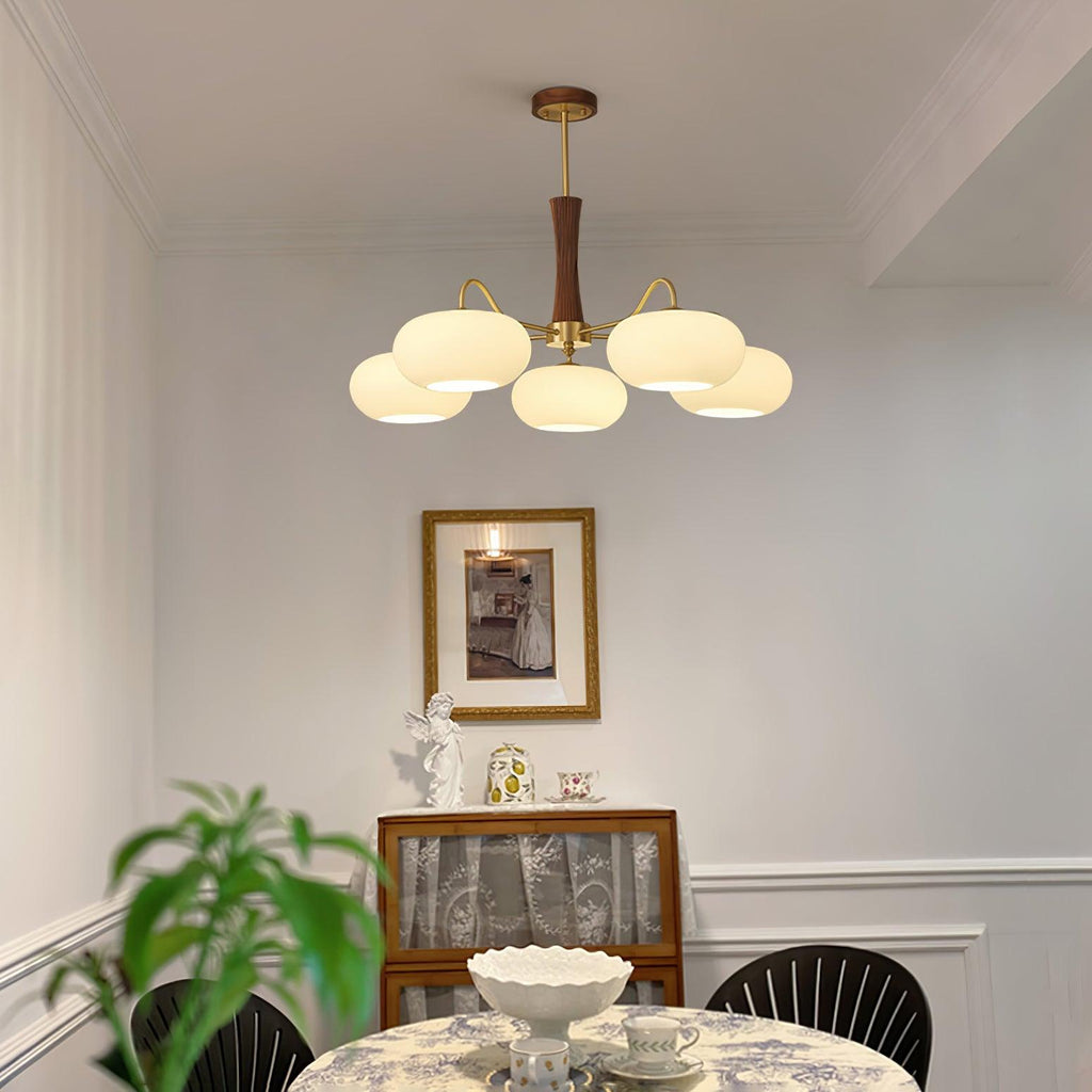 Candelabru din lemn de alamă, curmal