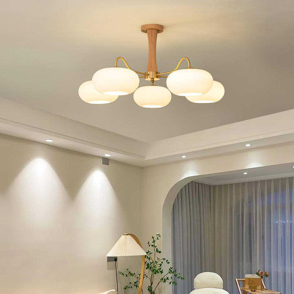 Candelabru din lemn de alamă, curmal