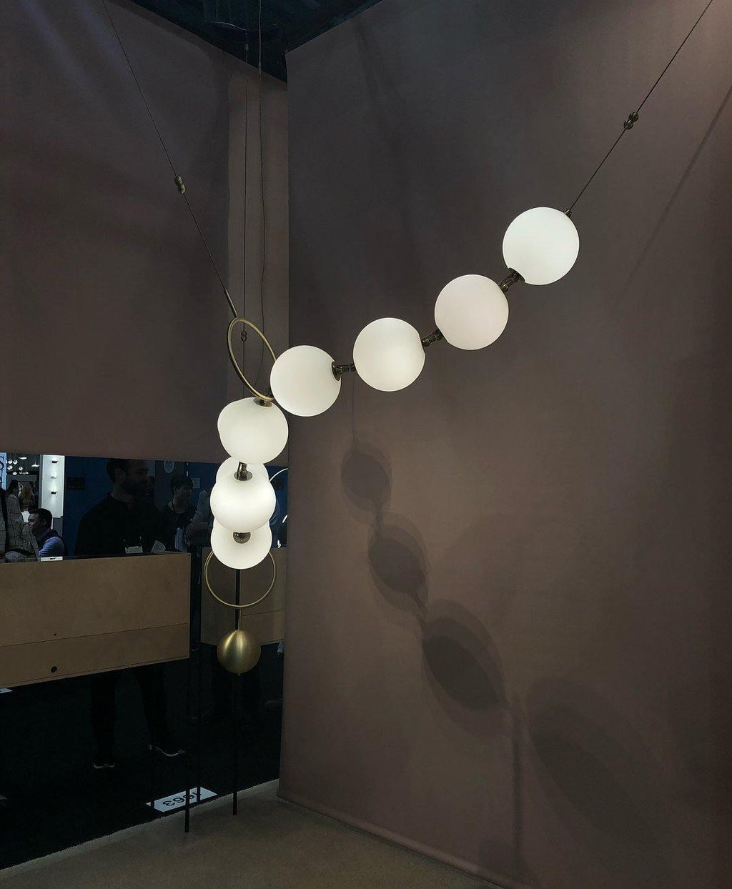 Lampă cu pandantiv LED cu colier 