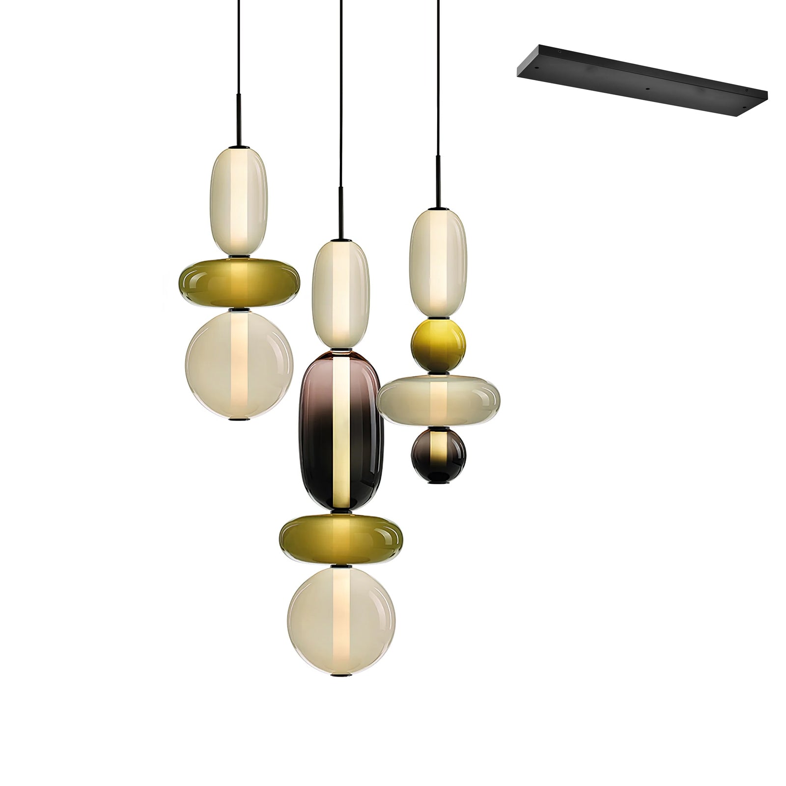 Candied Glass Combo Pendant Light - Vakkerlight