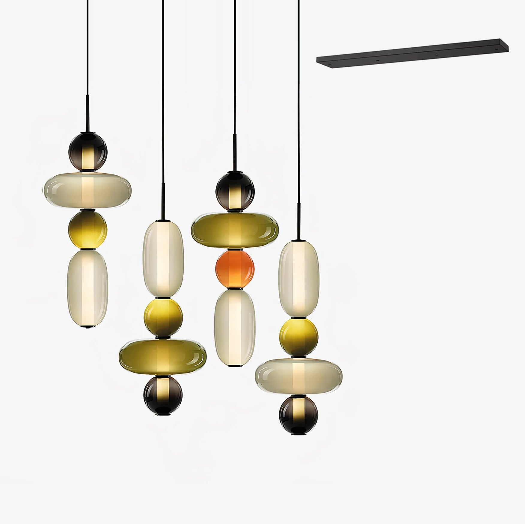 Candied Glass Combo Pendant Light - Vakkerlight