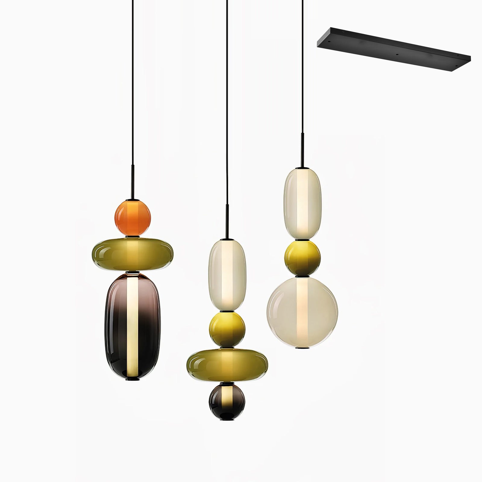 Candied Glass Combo Pendant Light - Vakkerlight